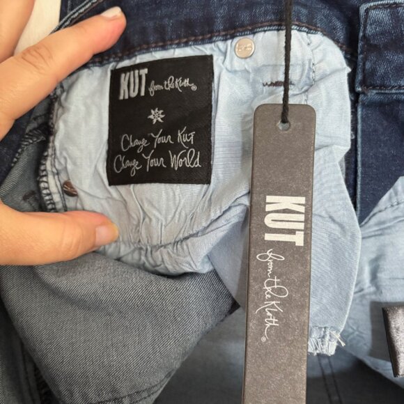 Kut from the Kloth Women's Dark Wash Skinny Jeans Size 10 NWT - Picture 5 of 8